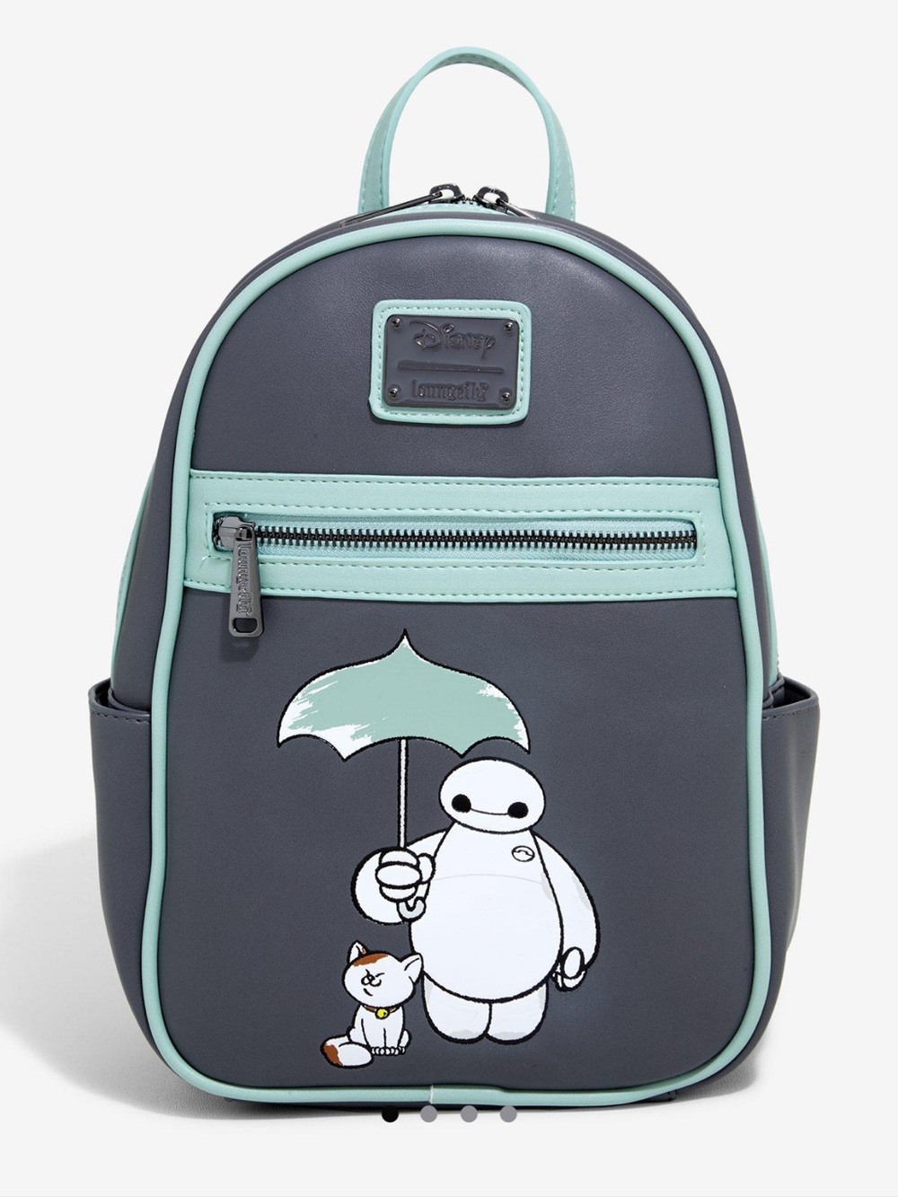 Loungefly Baymax Mini Backpack - Gray & Mint Trim